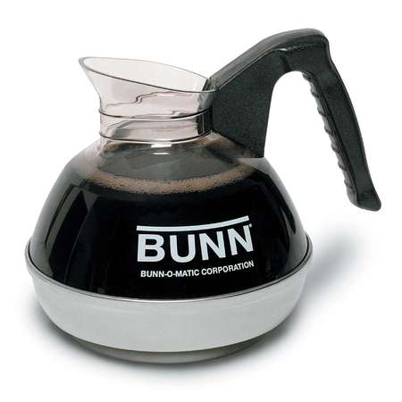 BUNN Bunn Black Handle Easy Pour Glass Coffee Decanter, PK3 06100.0103